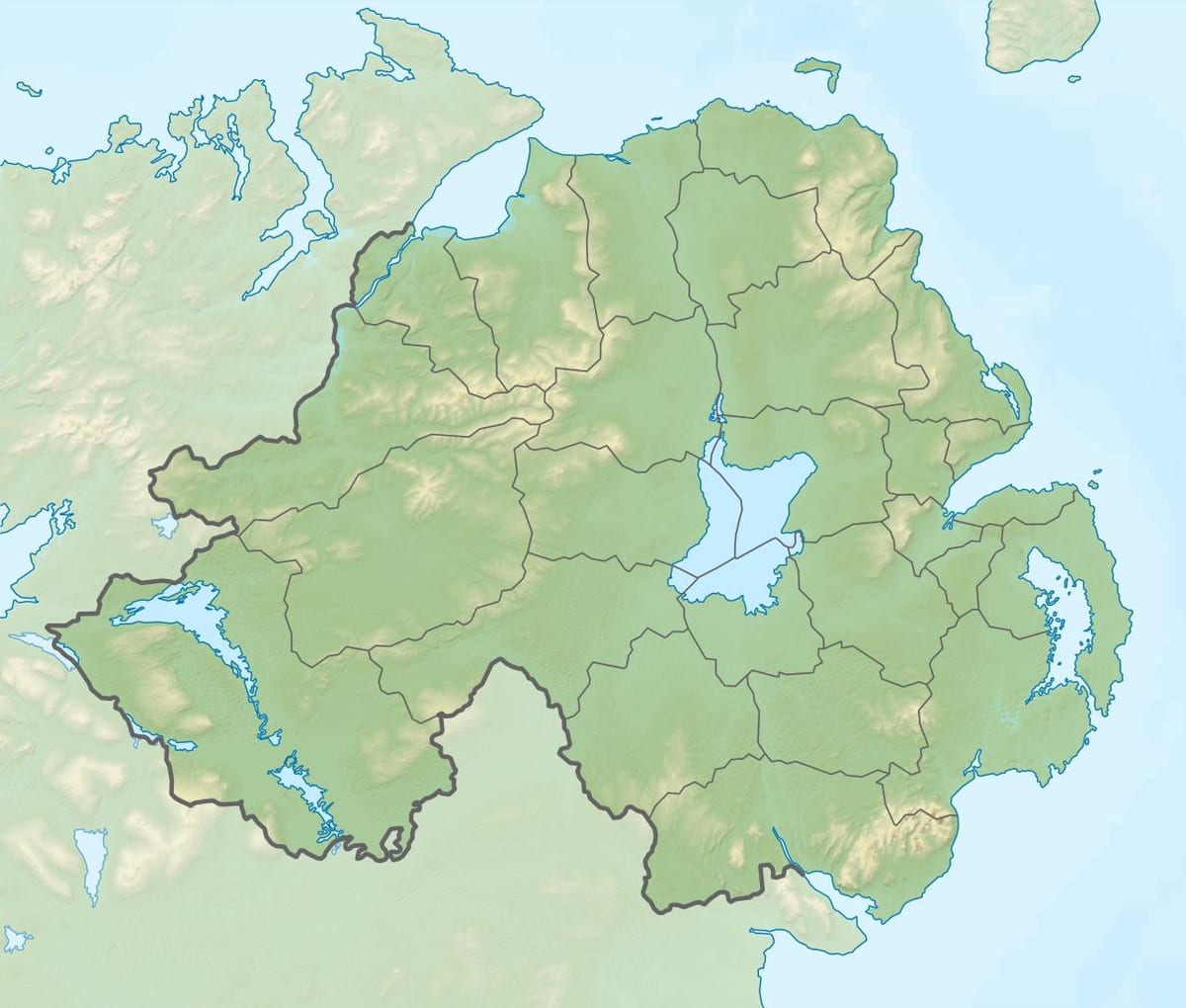 kat jeyografik nan kat jeyografik fizik nan northern ireland