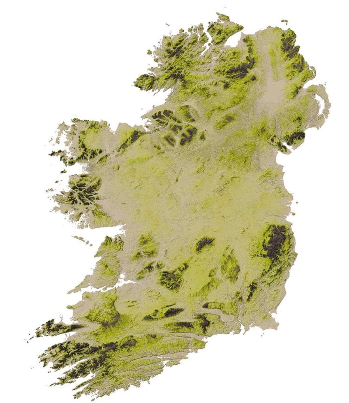 géographique kat jeyografik nan iland
