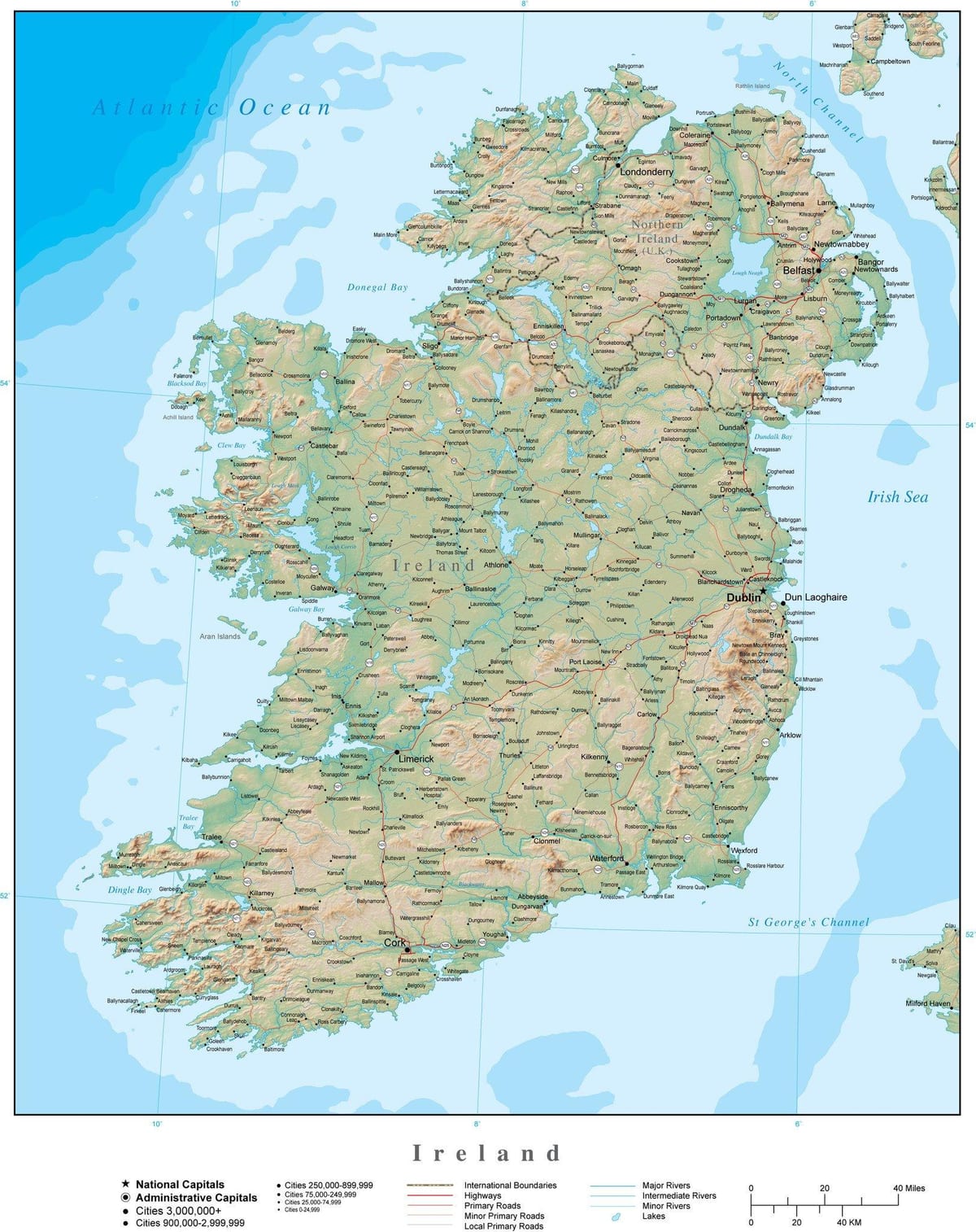 kat jeyografik nan iland tèren 