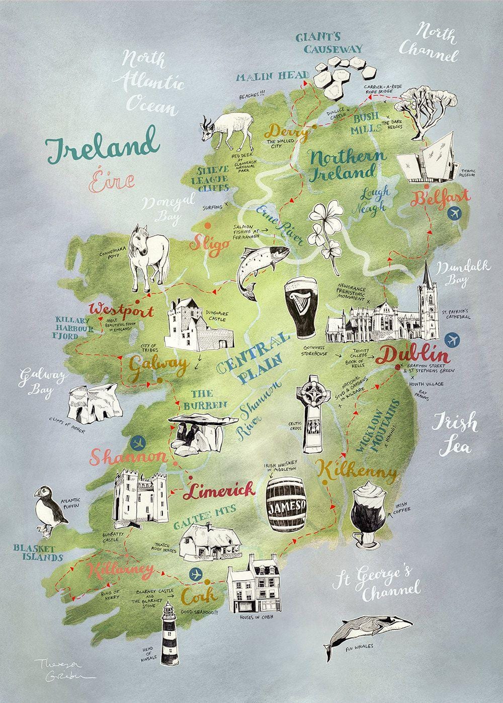 kat jeyografik nan kat jeyografik nan iland afich