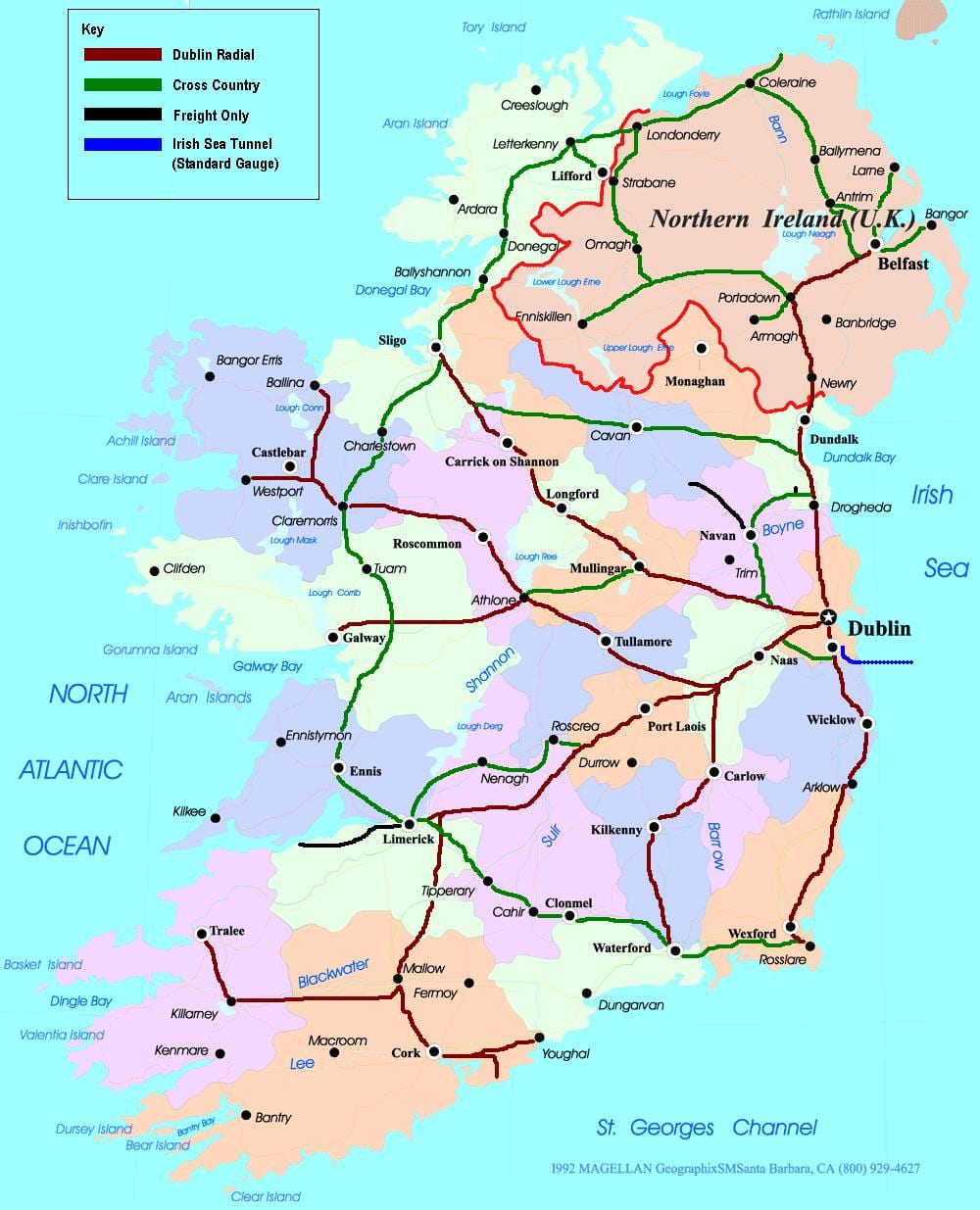 kat jeyografik nan wout tren nan iland