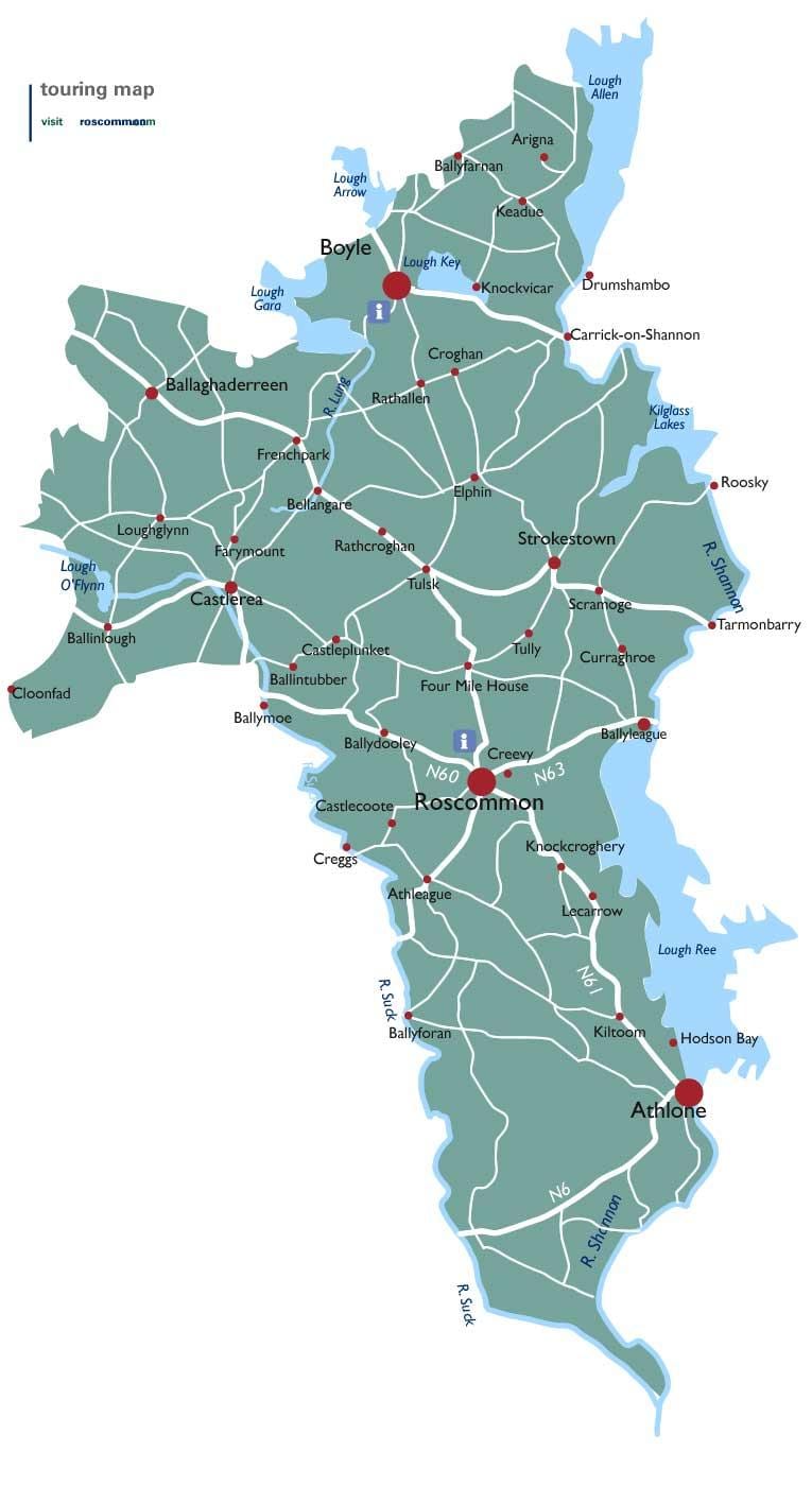 kat jeyografik nan konte iland, roscommon