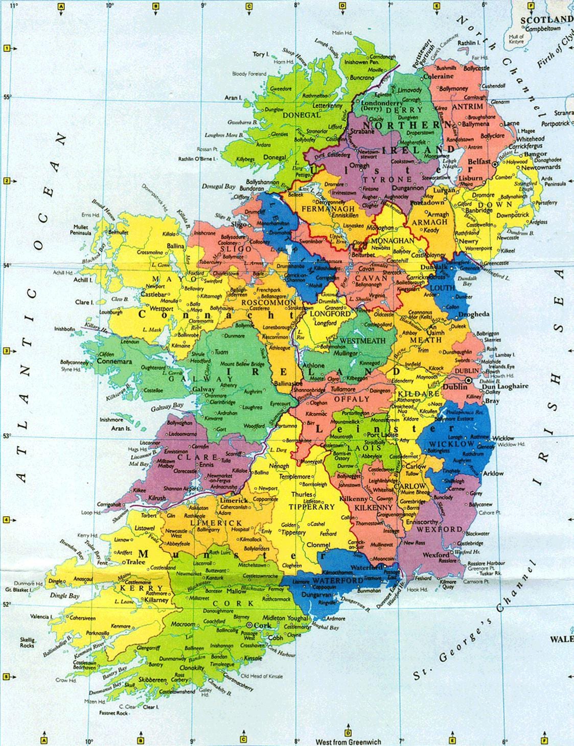gwo miray kat jeyografik nan iland