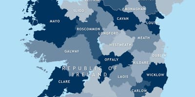 Kat jeyografik nan editabl kat jeyografik nan iland