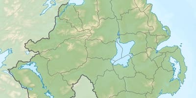 Kat jeyografik nan kat jeyografik fizik nan northern ireland