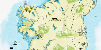 Kat jeyografik nan kote yo vizite nan iland