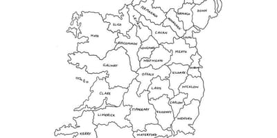 Ekri an lèt detache kat jeyografik nan iland