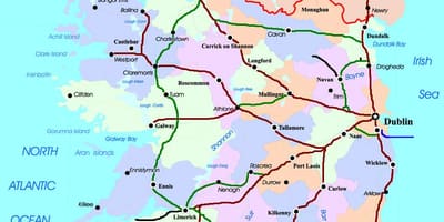 Kat jeyografik nan wout tren nan iland