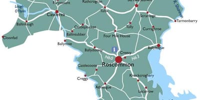 Kat jeyografik nan konte iland, roscommon